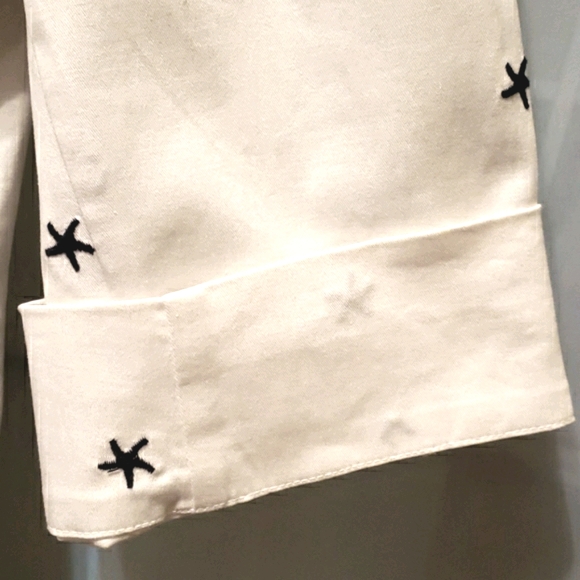 CHARTER CLUB STARFISH PRINT COTTON BLAZER SZ XL - Picture 5 of 8